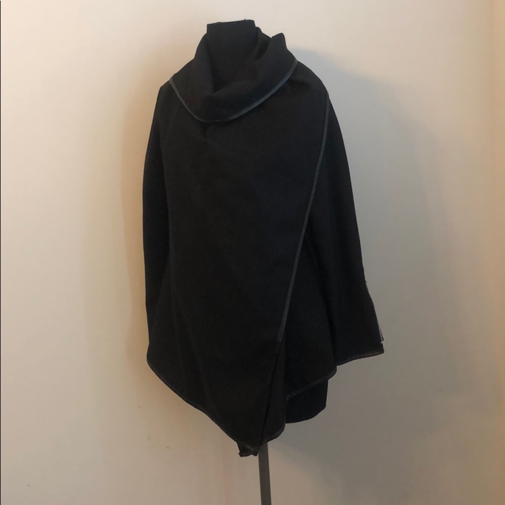 Black wrap coat